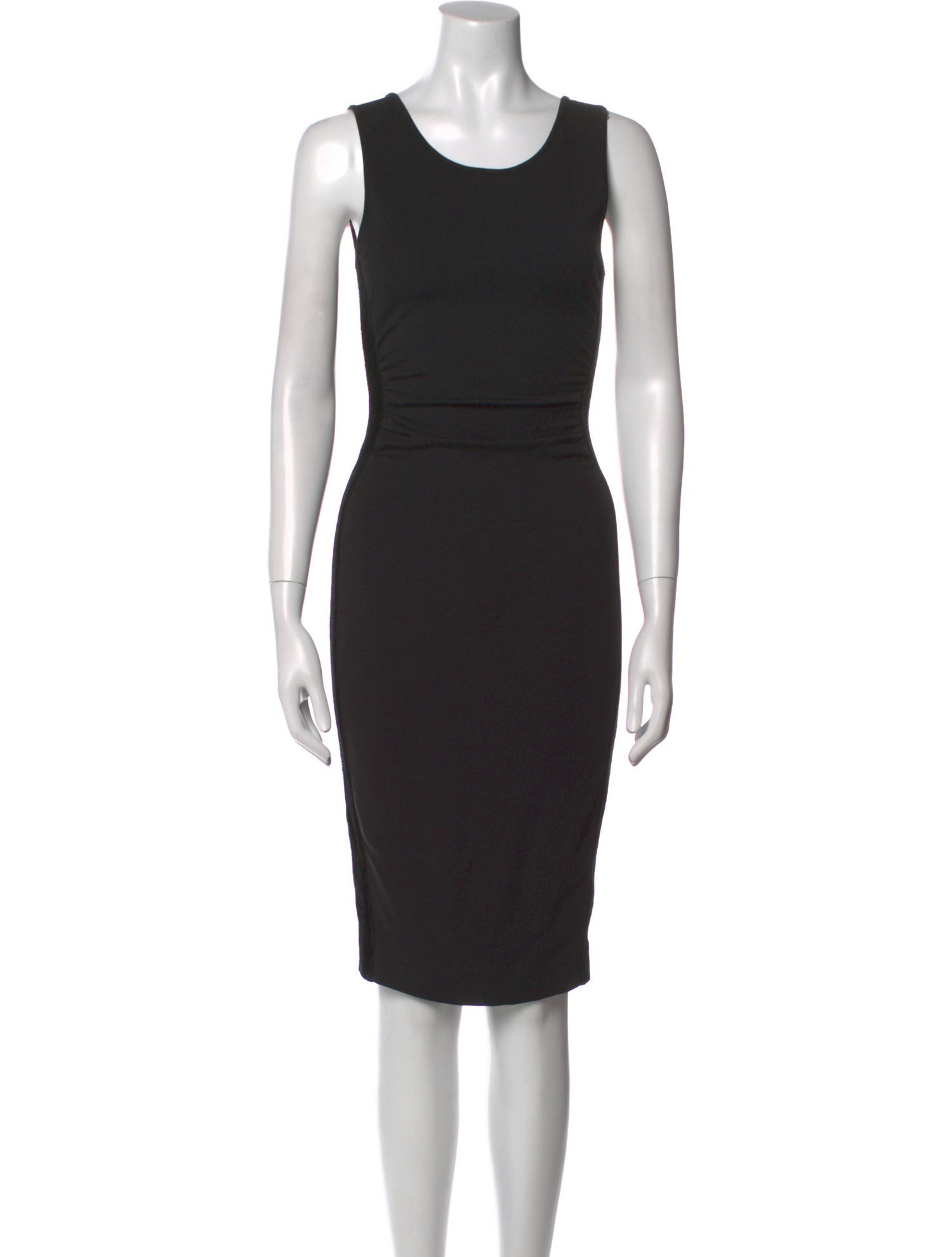 Emporio Armani Scoop Neck Knee-Length Dress