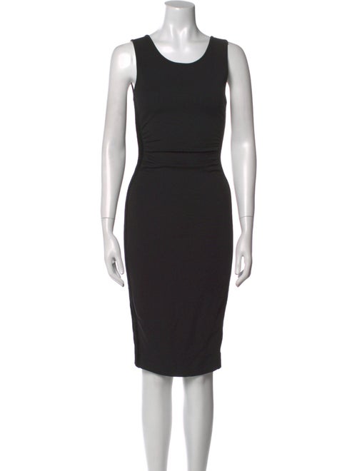 Emporio Armani Scoop Neck Knee-Length Dress