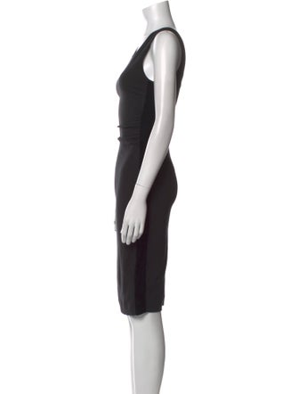 Emporio Armani Scoop Neck Knee-Length Dress