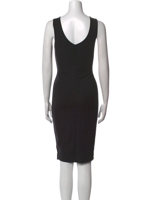 Emporio Armani Scoop Neck Knee-Length Dress