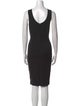 Emporio Armani Scoop Neck Knee-Length Dress