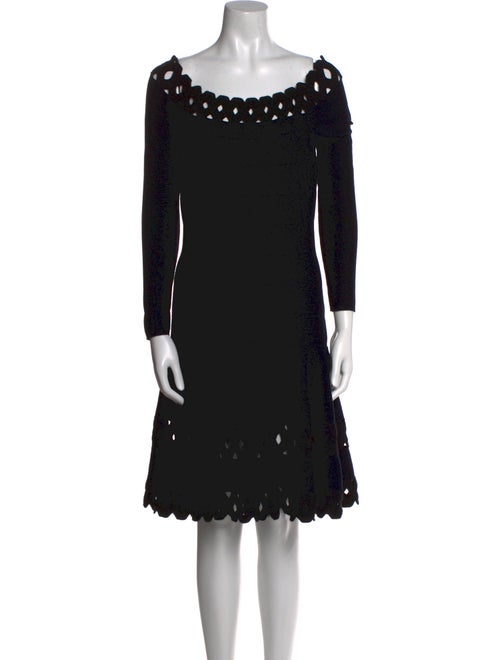 Emporio Armani Scoop Neck Knee-Length Dress