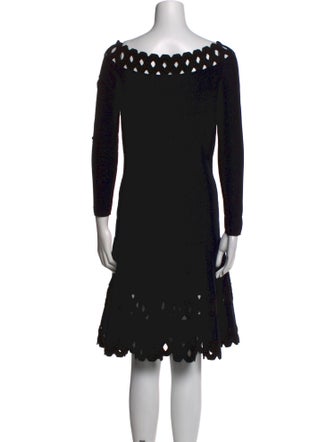 Emporio Armani Scoop Neck Knee-Length Dress