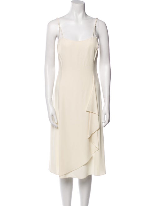 Emporio Armani Square Neckline Midi Length Dress