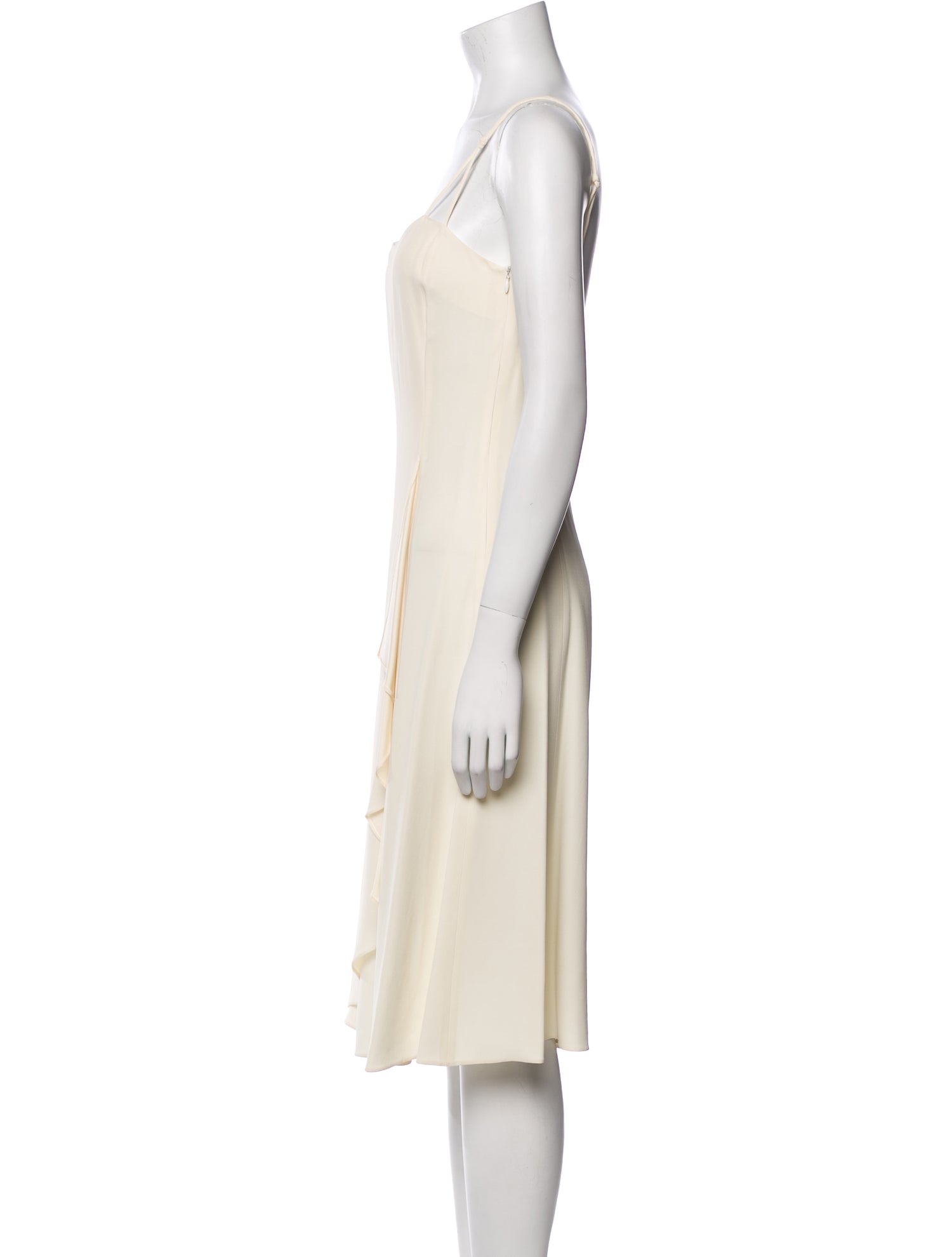 Emporio Armani Square Neckline Midi Length Dress