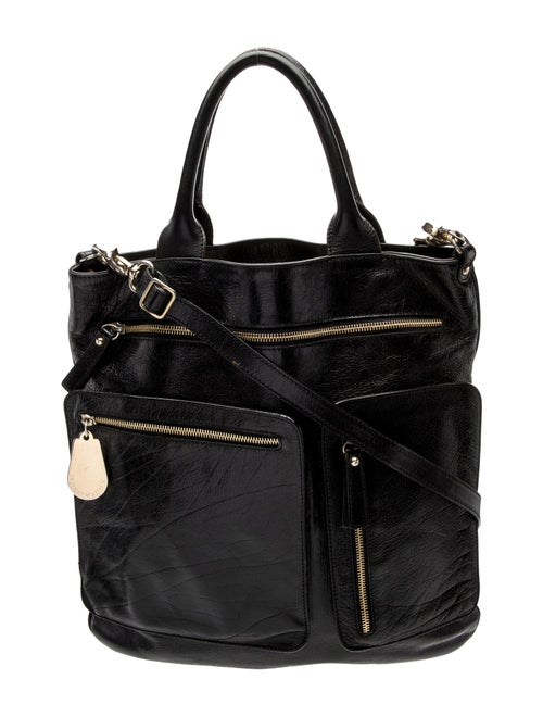 Emporio Armani Leather Top Handle Bag