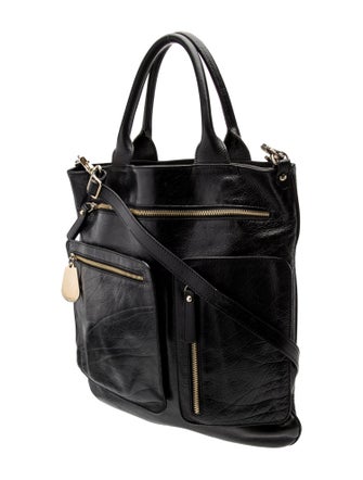 Emporio Armani Leather Top Handle Bag