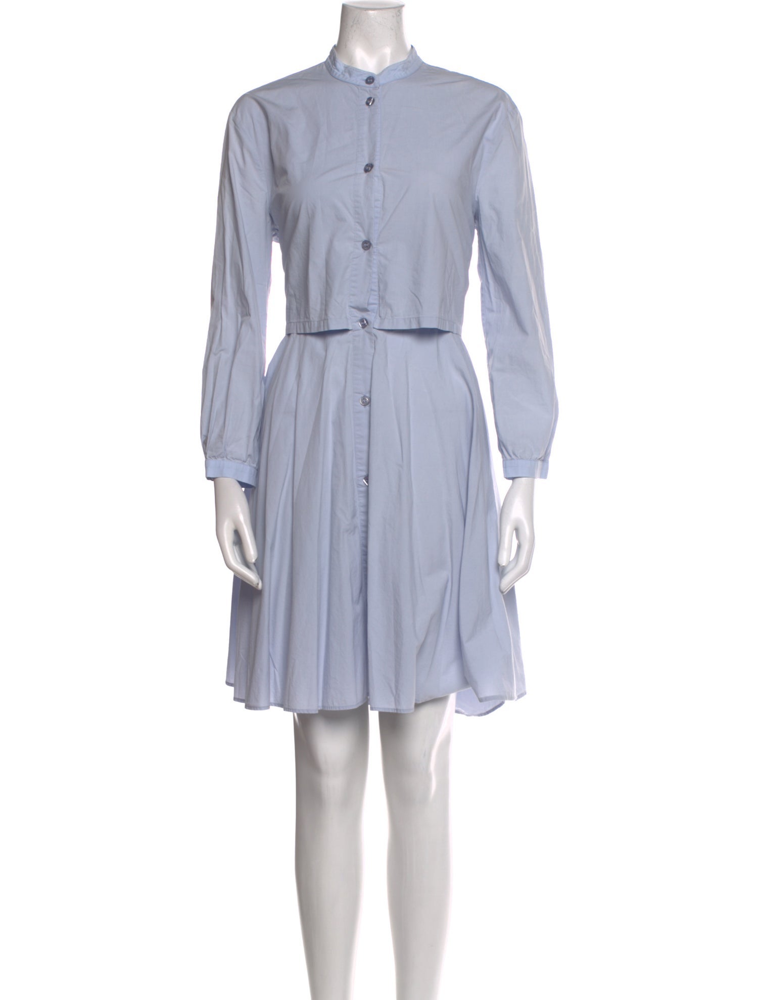 Emporio Armani Mock Neck Knee-Length Dress