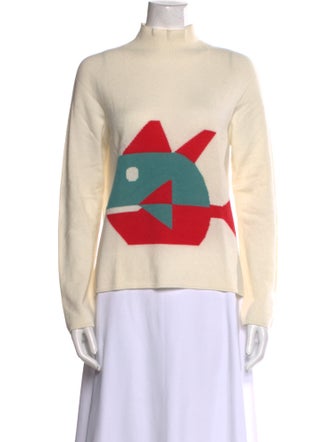 Emporio Armani Cashmere Graphic Print Sweater