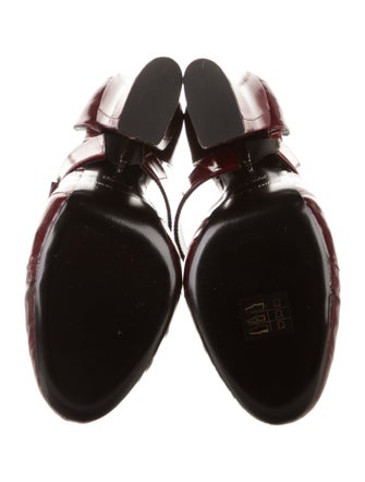 Emporio Armani Leather Animal Print D'Orsay Pumps