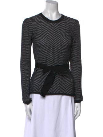 Emporio Armani Striped Crew Neck Sweater