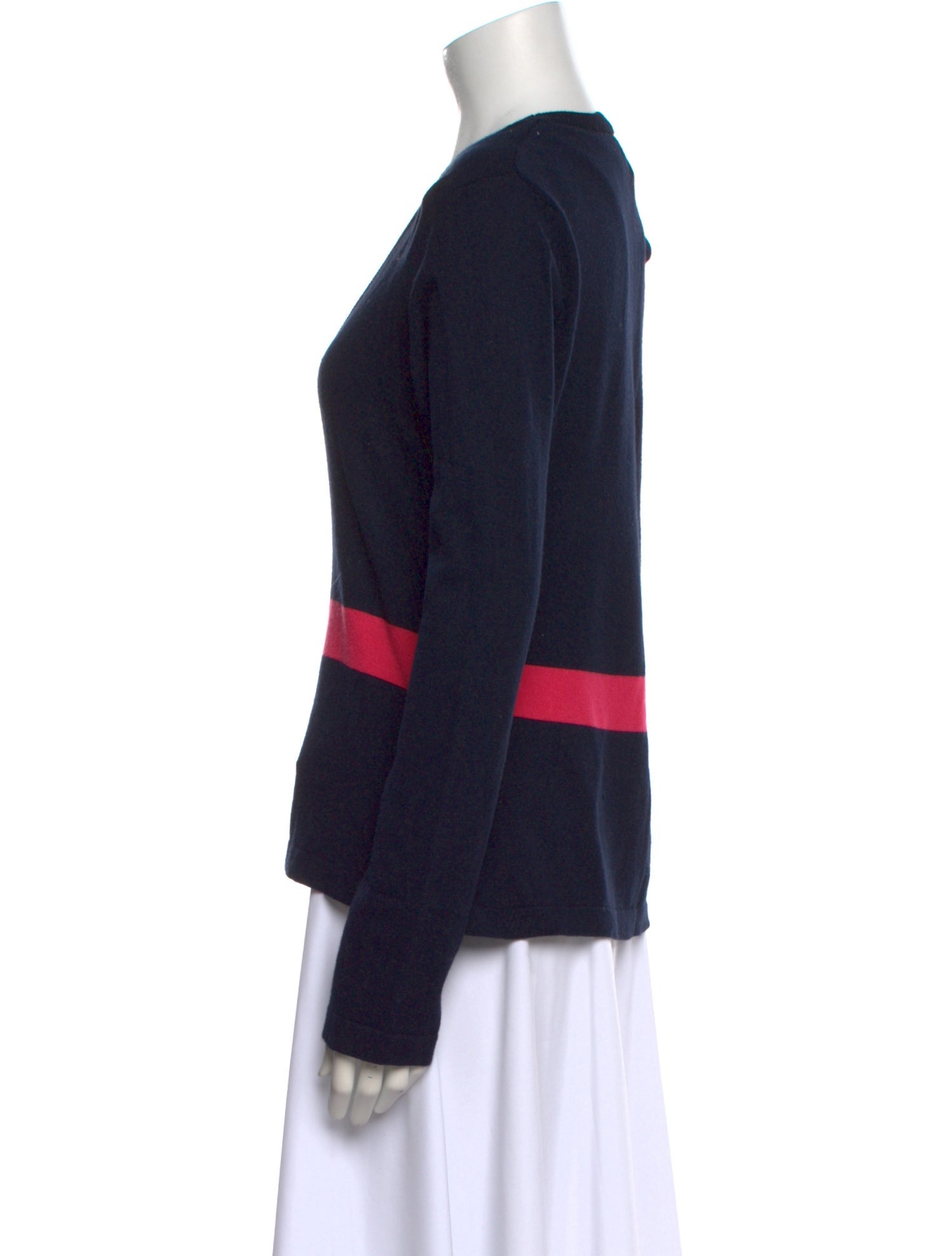 Emporio Armani Striped V-Neck Sweater