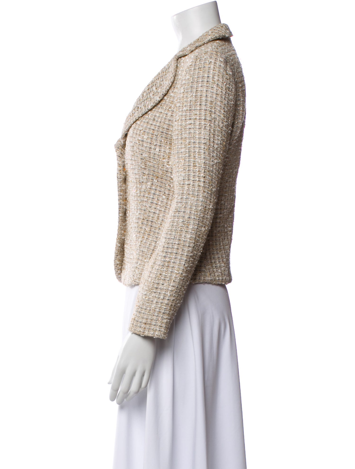 Emporio Armani Wool Tweed Pattern Blazer