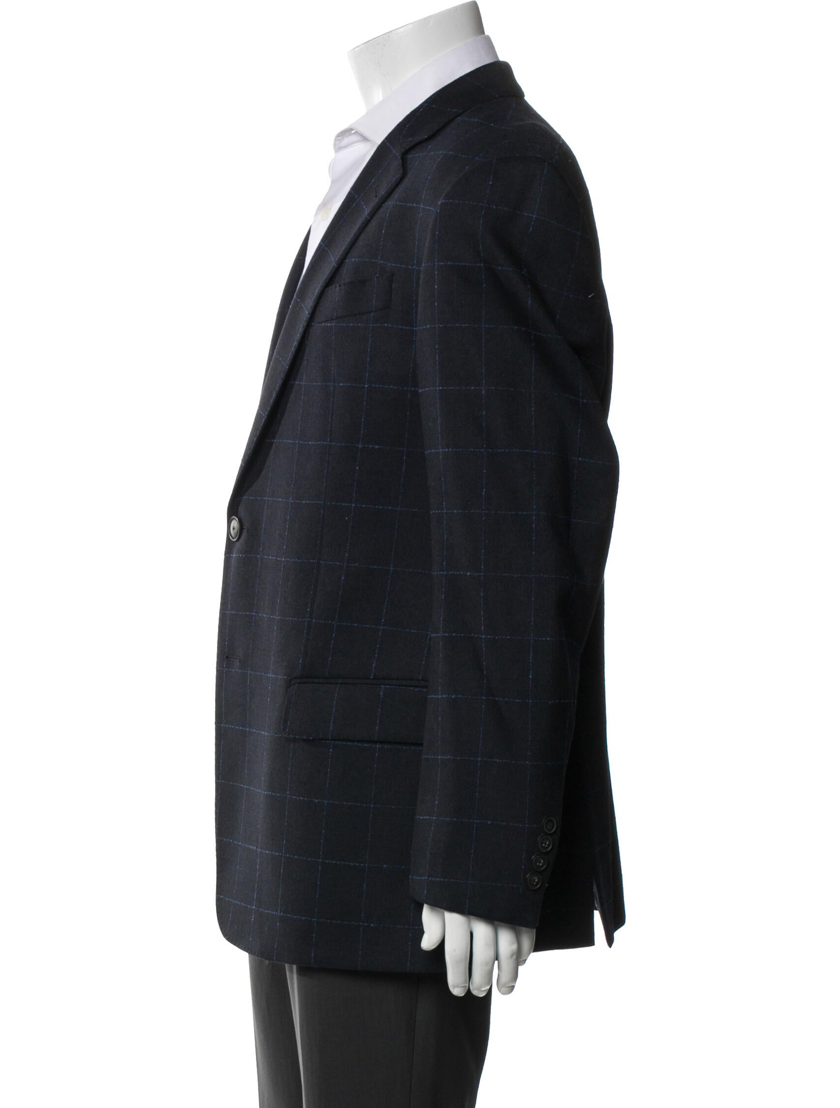 Emporio Armani Plaid Print Blazer
