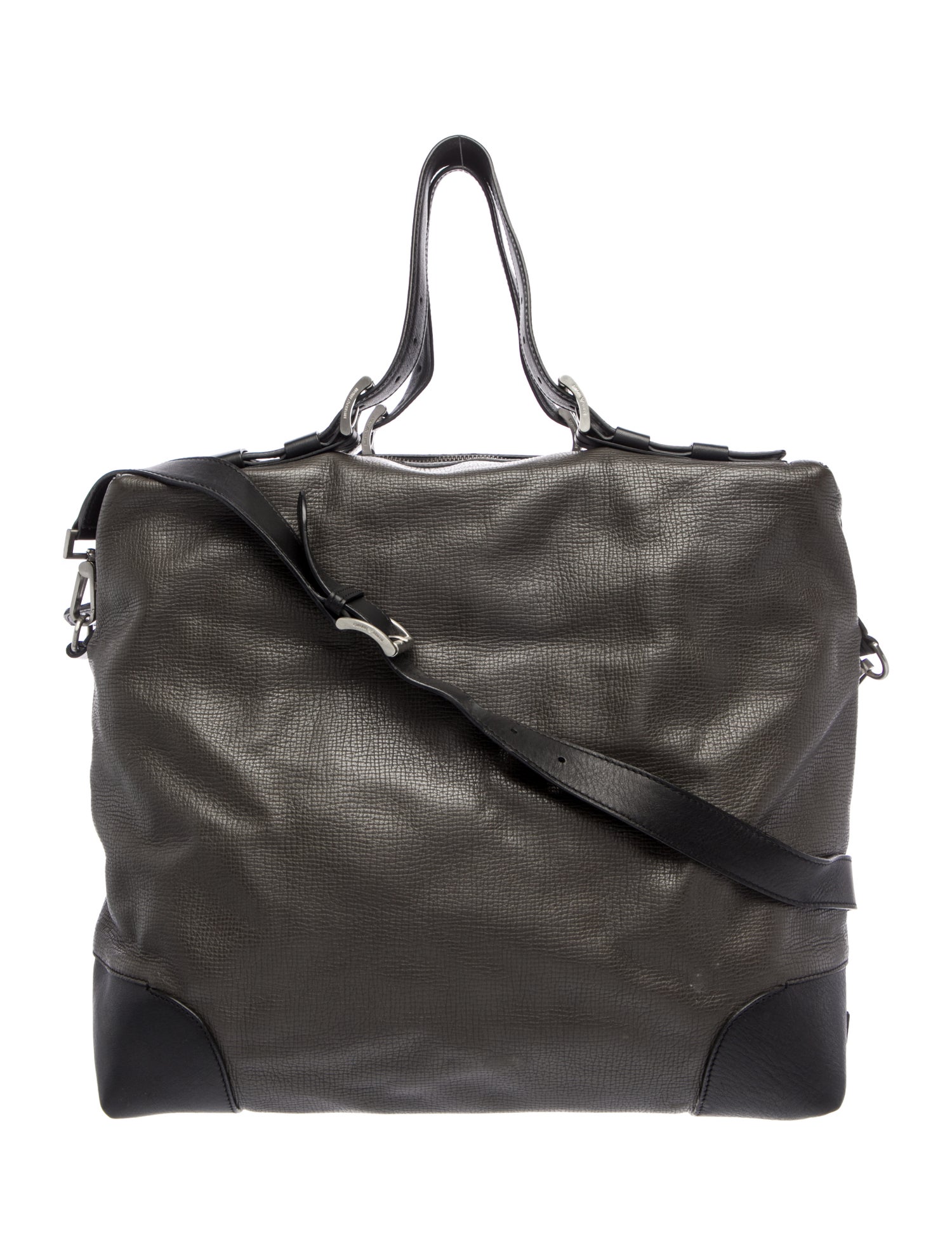 Emporio Armani Leather Messenger Bag