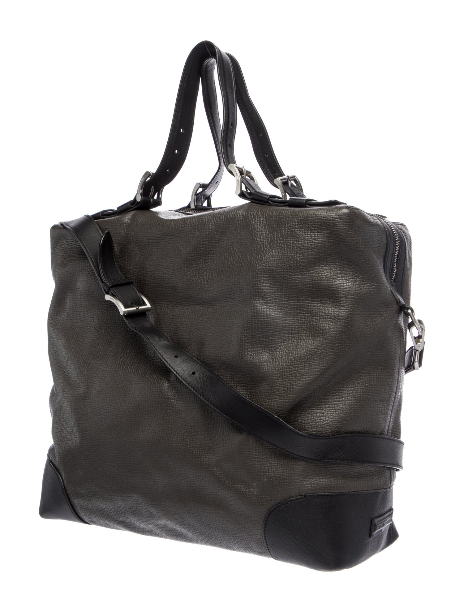 Emporio Armani Leather Messenger Bag