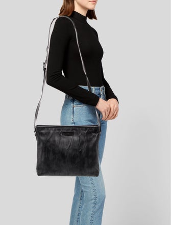 Emporio Armani Leather Messenger Bag