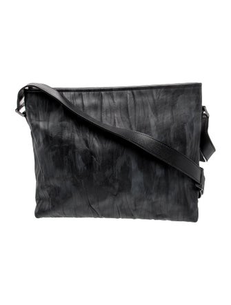 Emporio Armani Leather Messenger Bag