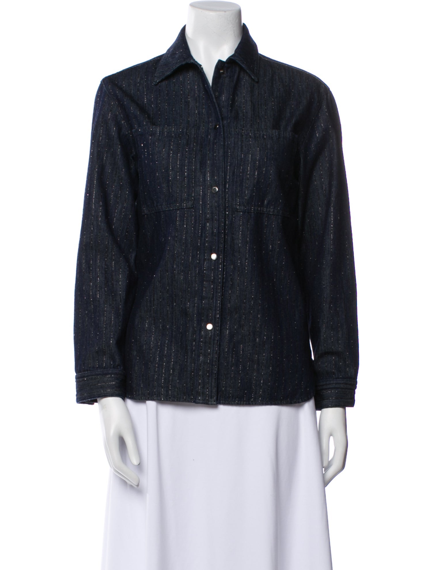 Emporio Armani Striped Denim Jacket