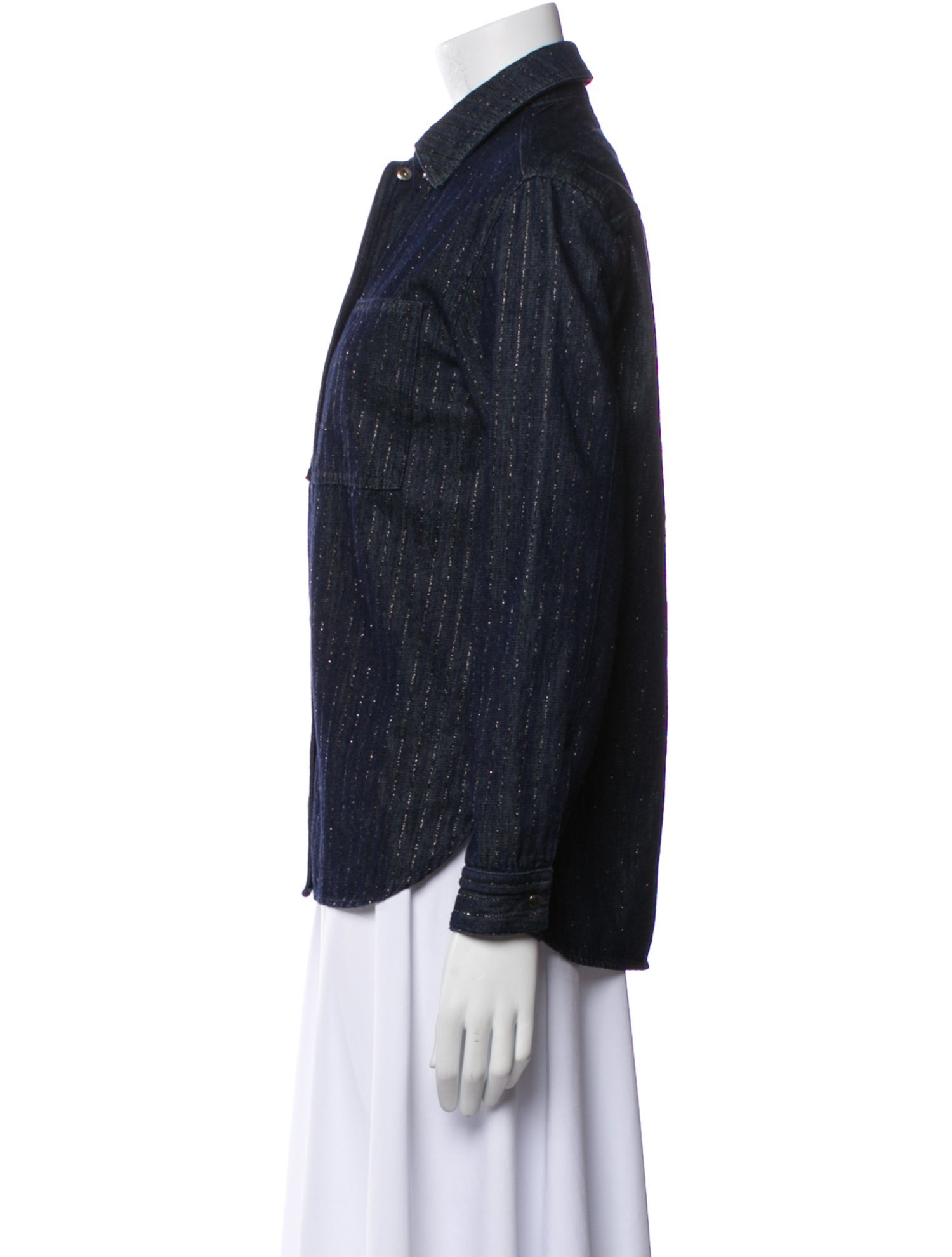 Emporio Armani Striped Denim Jacket