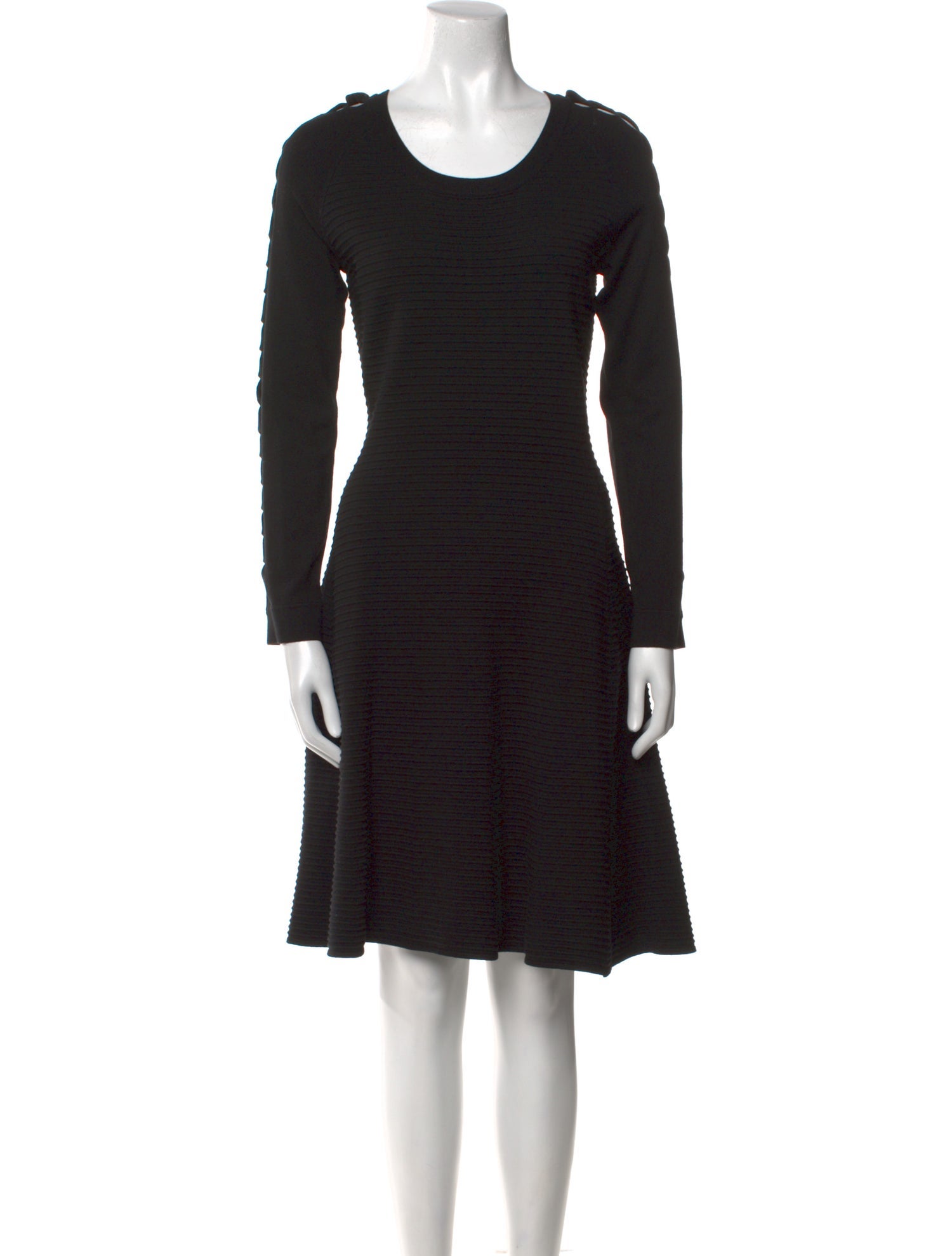 Emporio Armani Scoop Neck Knee-Length Dress