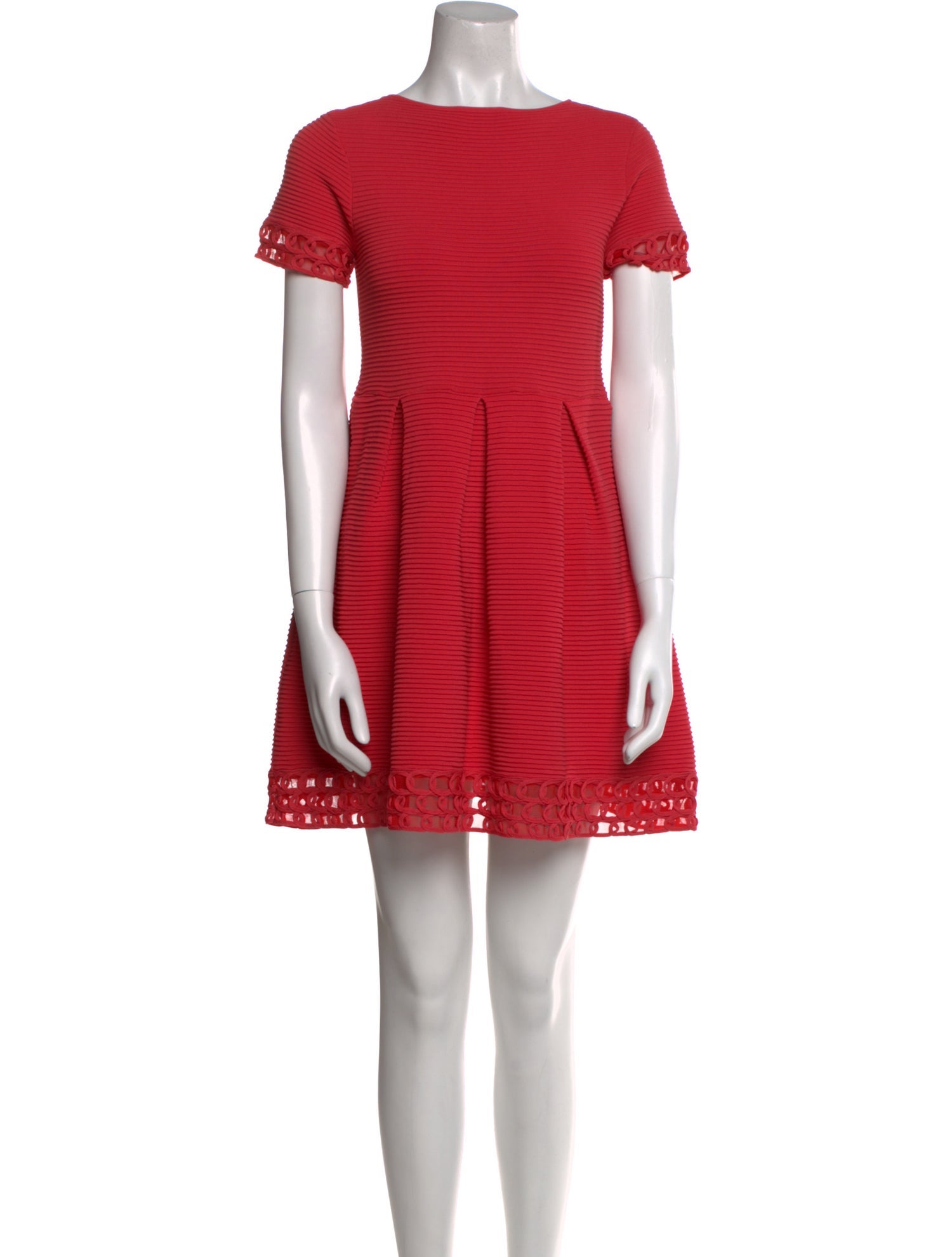 Emporio Armani Bateau Neckline Mini Dress