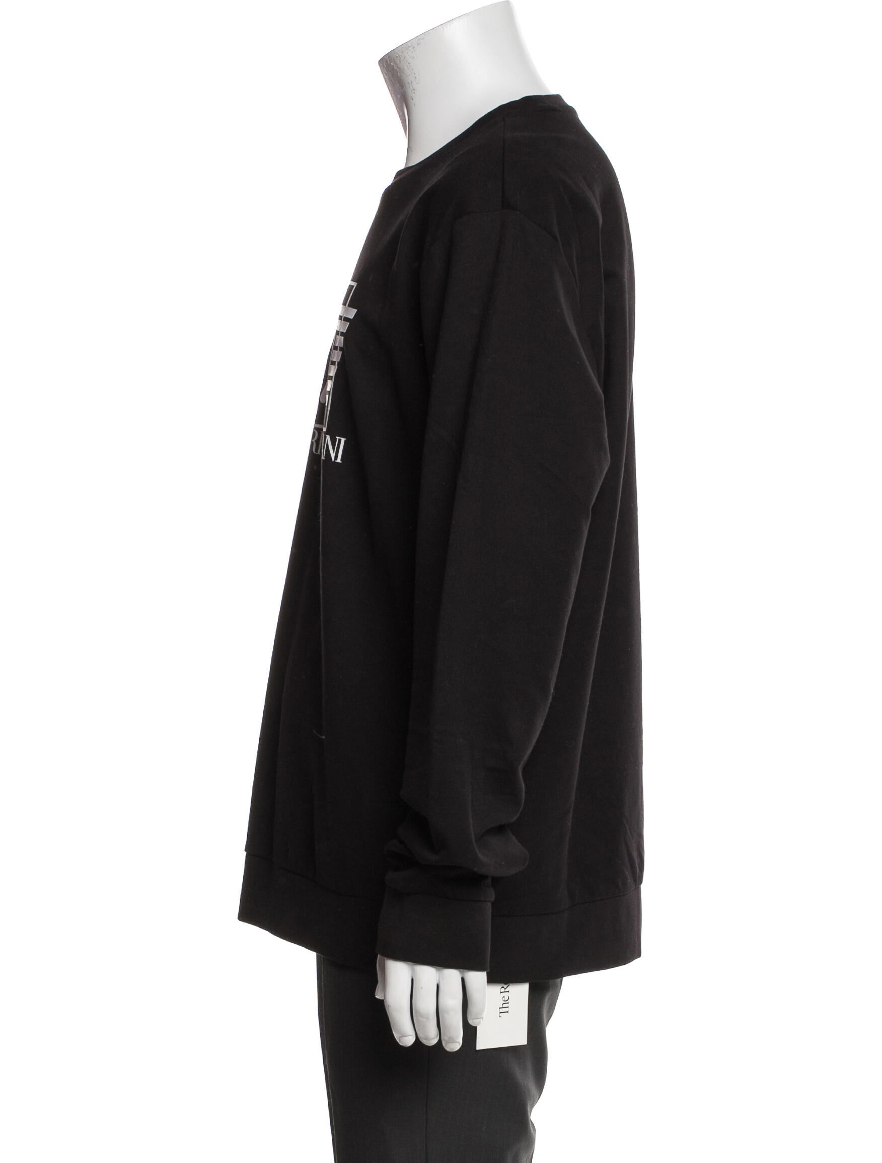 Emporio Armani Graphic Print Crew Neck Sweatshirt