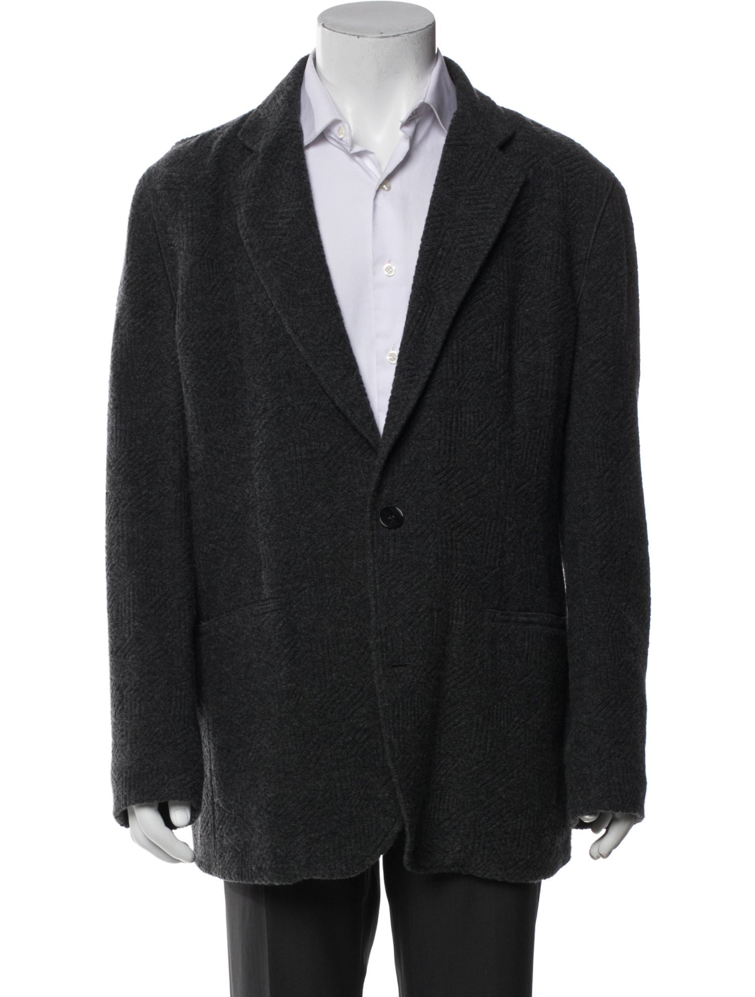 Emporio Armani Virgin Wool Peacoat