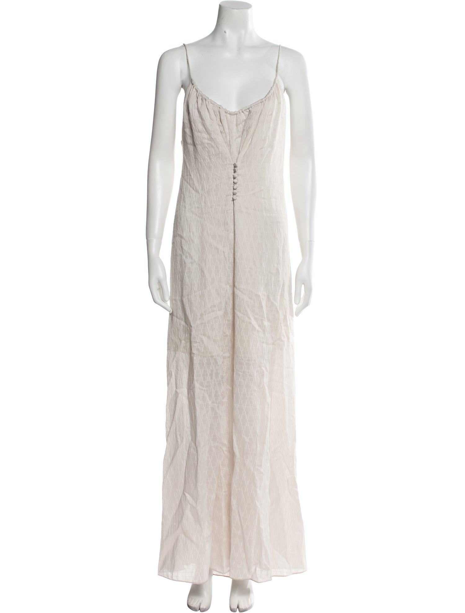 Emporio Armani Scoop Neck Long Dress