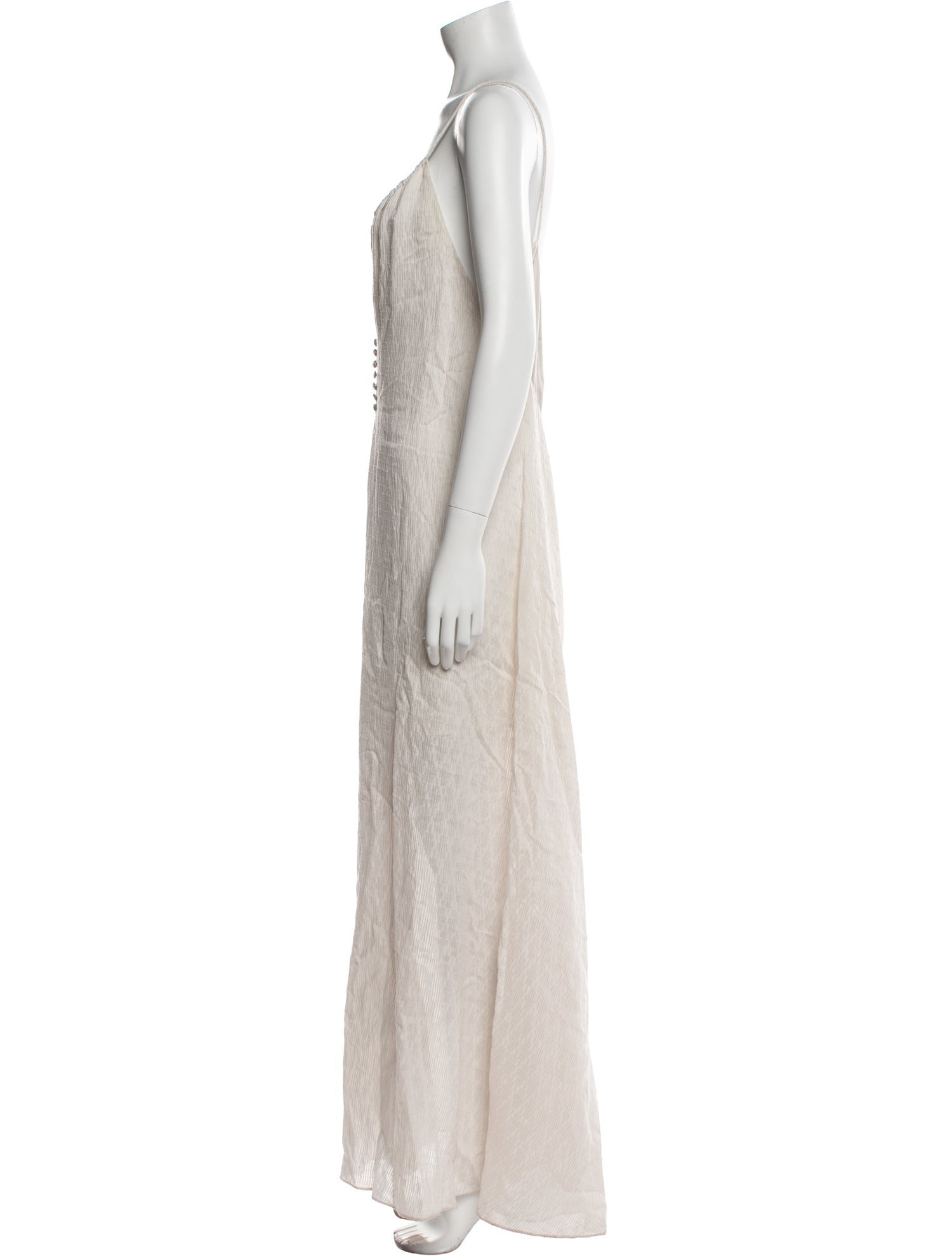 Emporio Armani Scoop Neck Long Dress