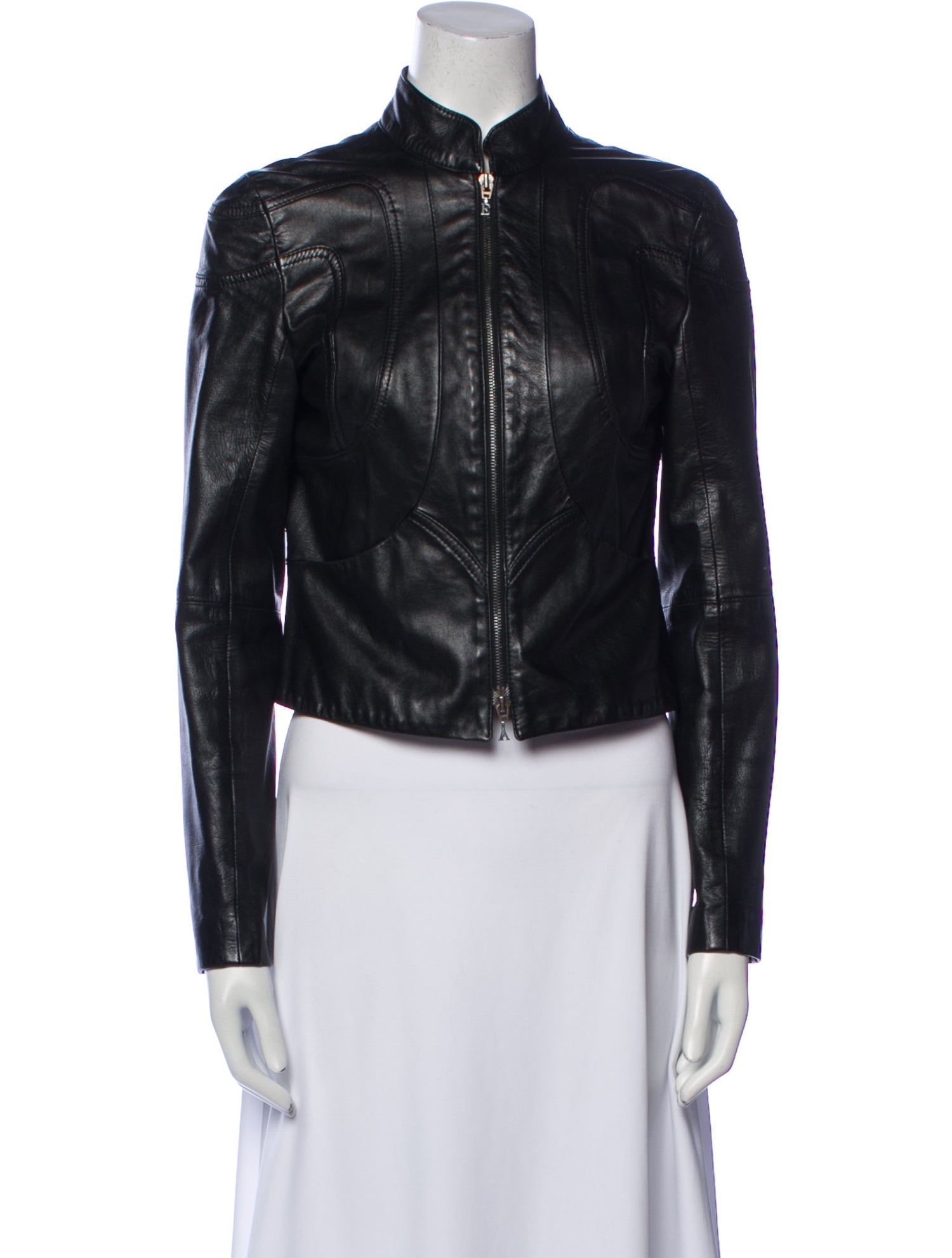 Emporio Armani Leather Biker Jacket