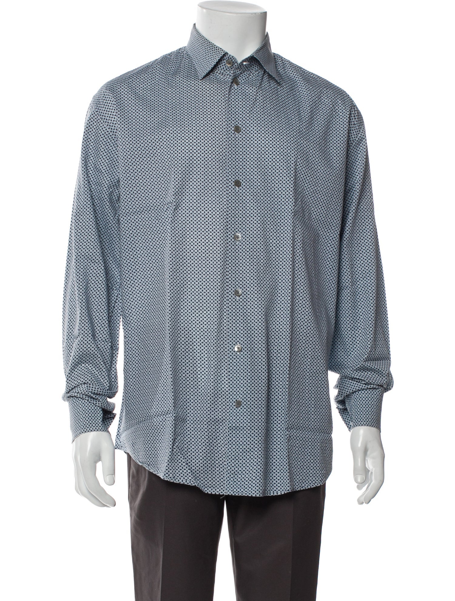 Emporio Armani Printed Long Sleeve Shirt