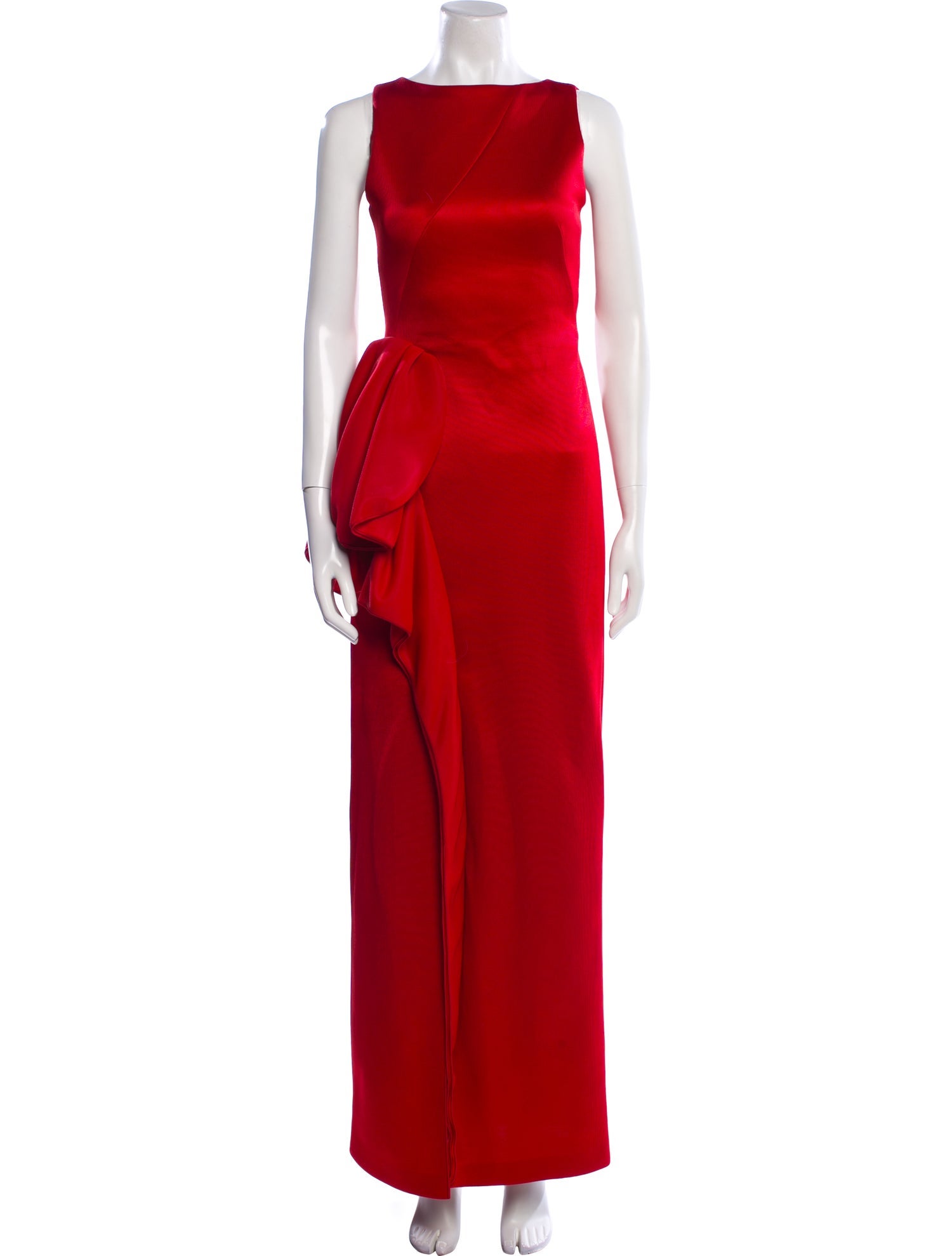 Emporio Armani Bateau Neckline Long Dress