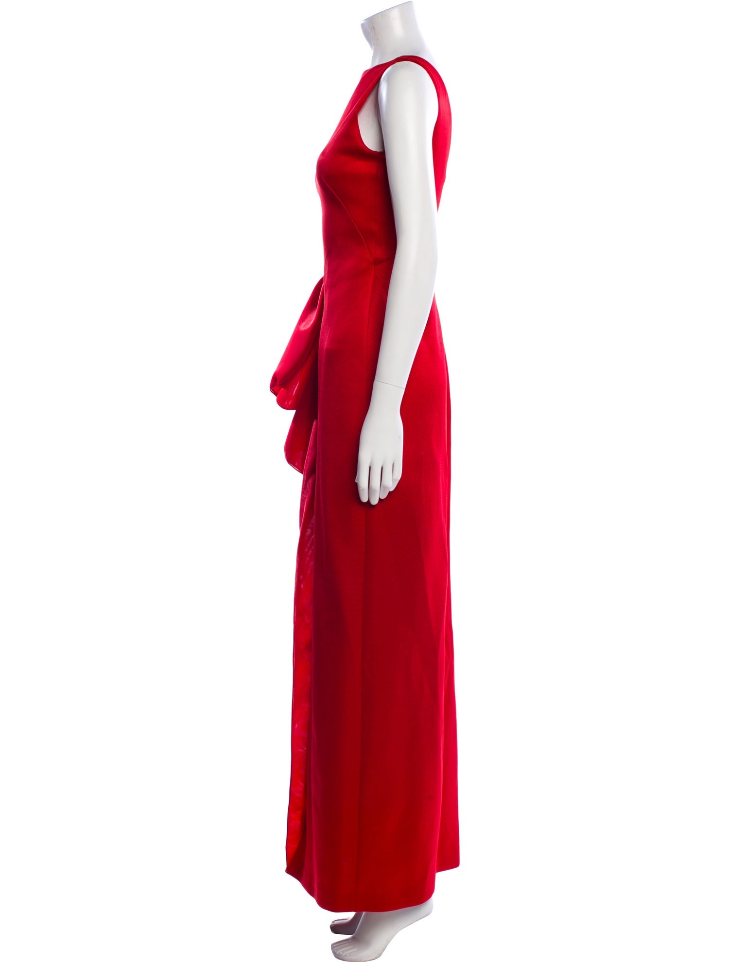 Emporio Armani Bateau Neckline Long Dress