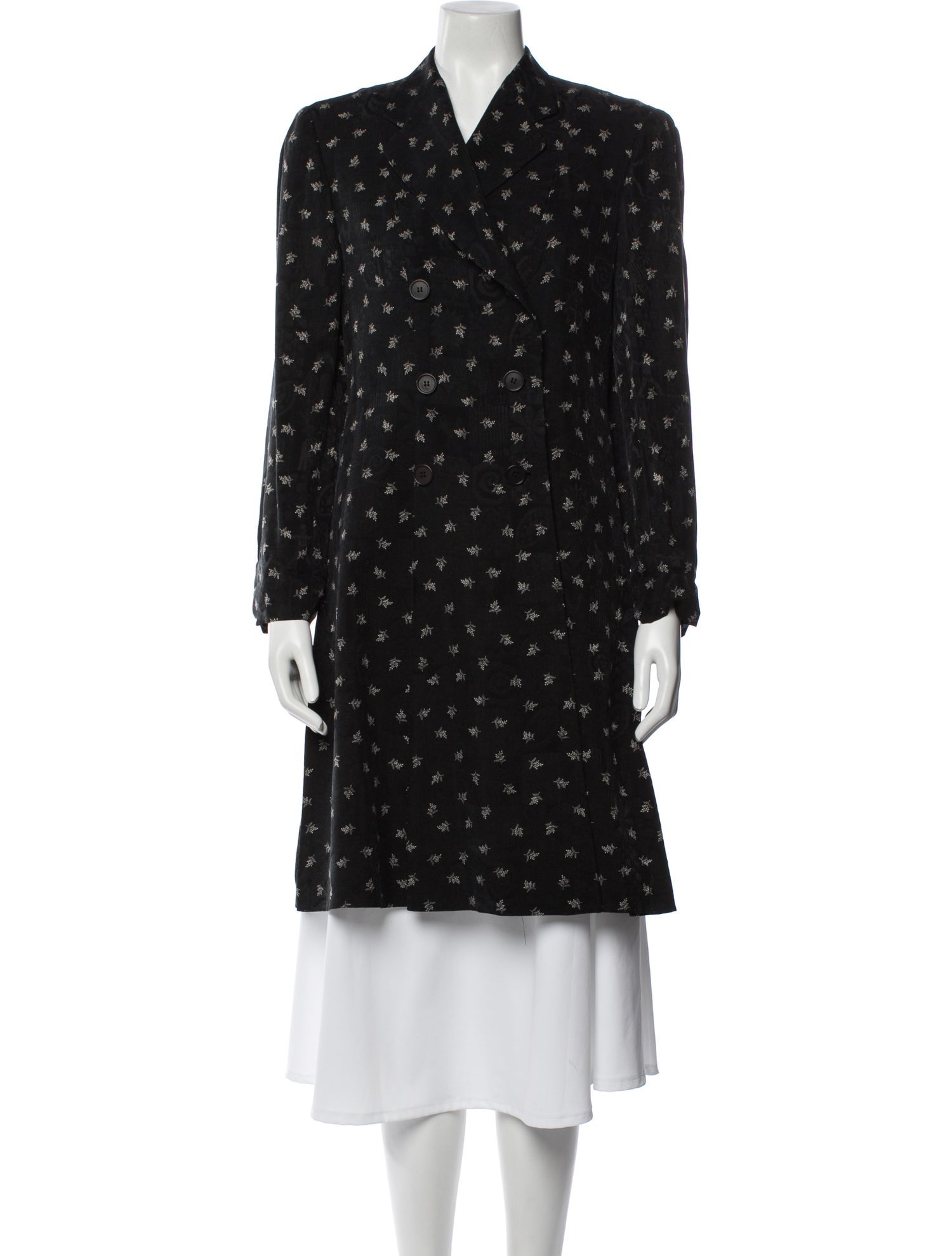 Emporio Armani Tweed Pattern Coat