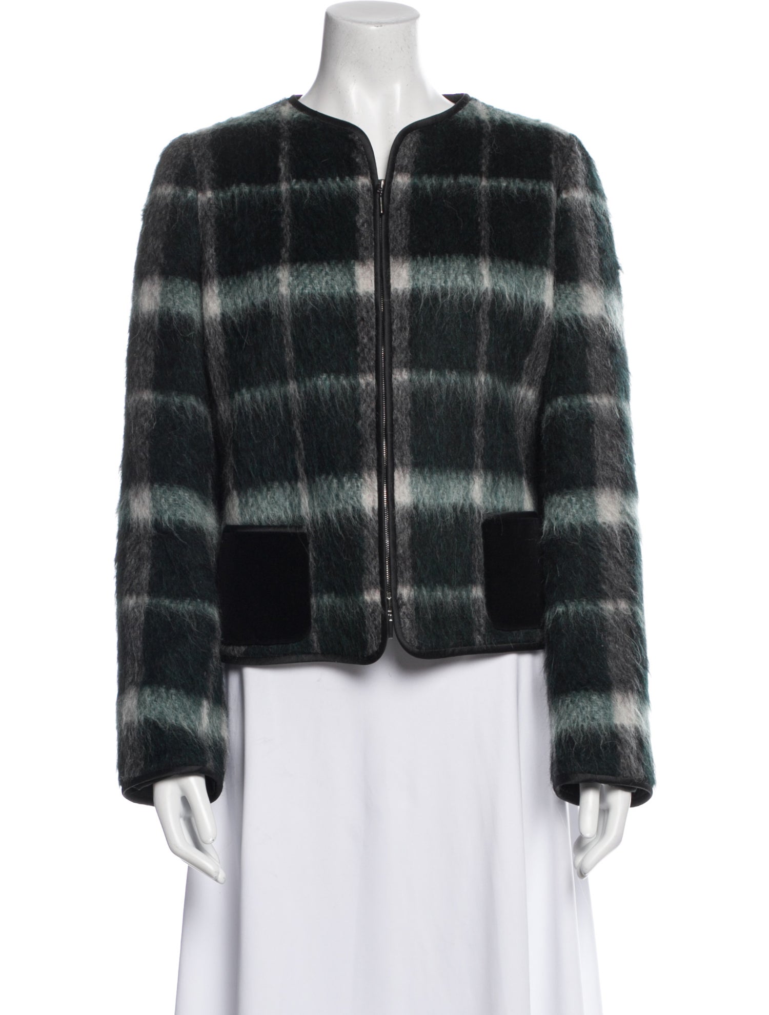 Emporio Armani Plaid Print Jacket