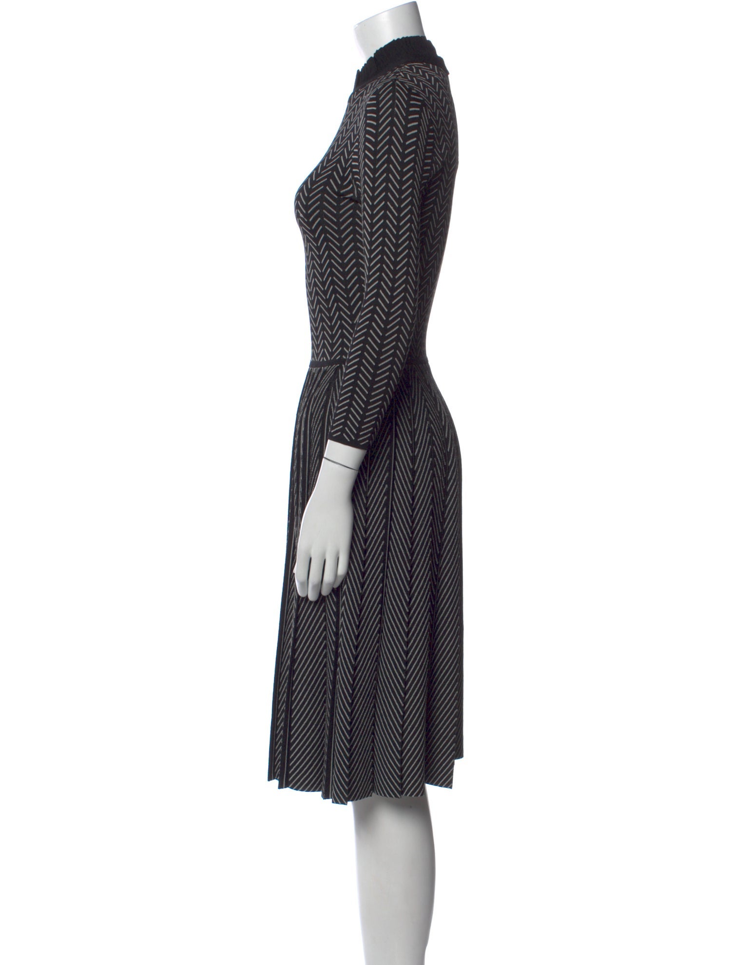 Emporio Armani Striped Knee-Length Dress