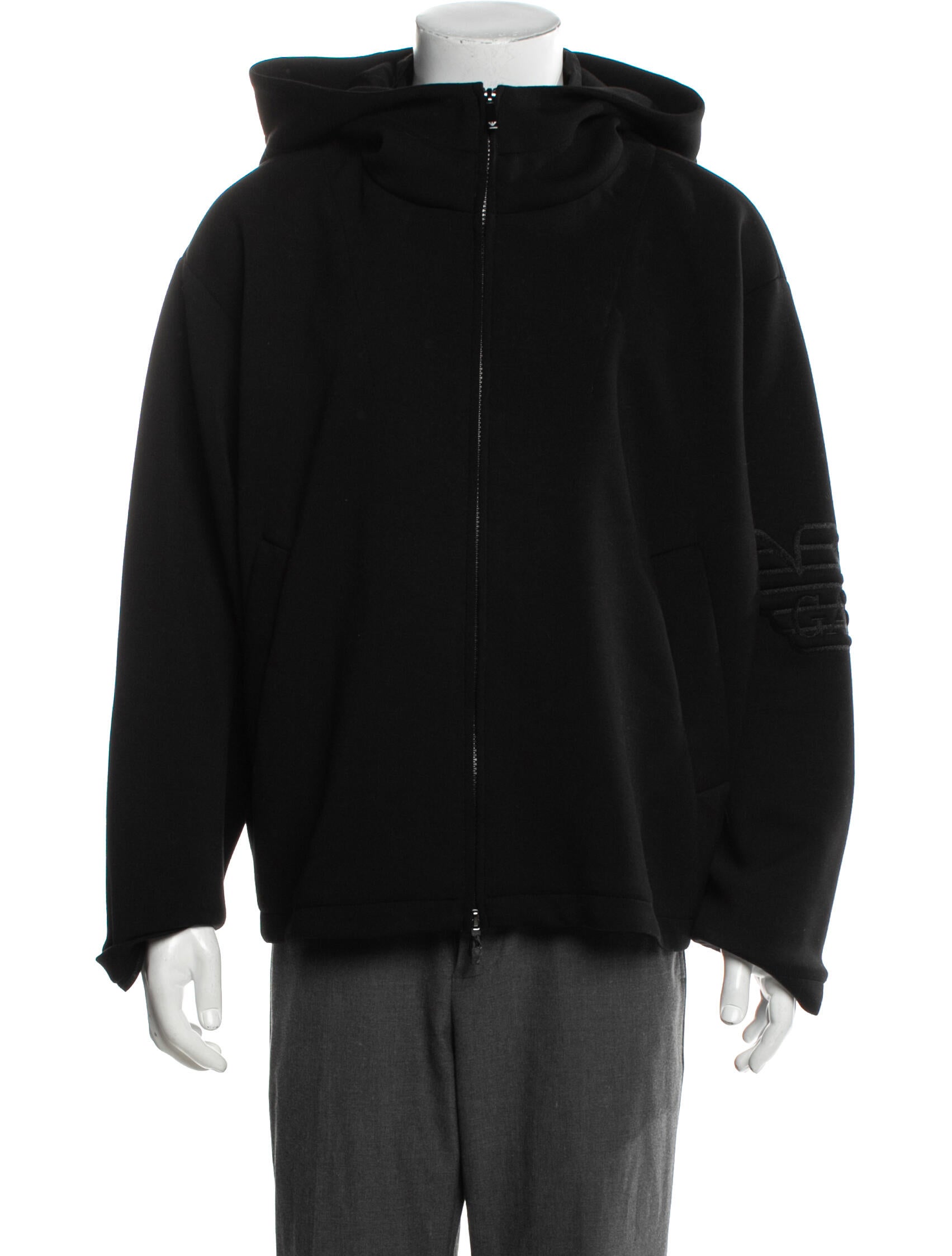 Emporio Armani Graphic Print Windbreaker w/ Tags