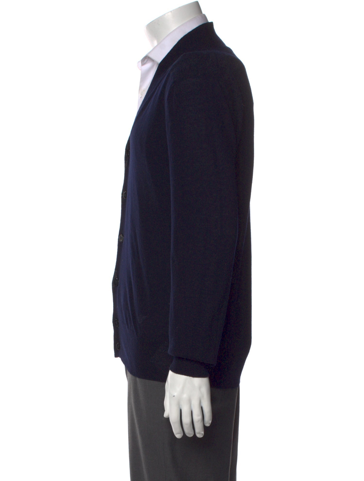 Emporio Armani Virgin Wool V-Neck Cardigan