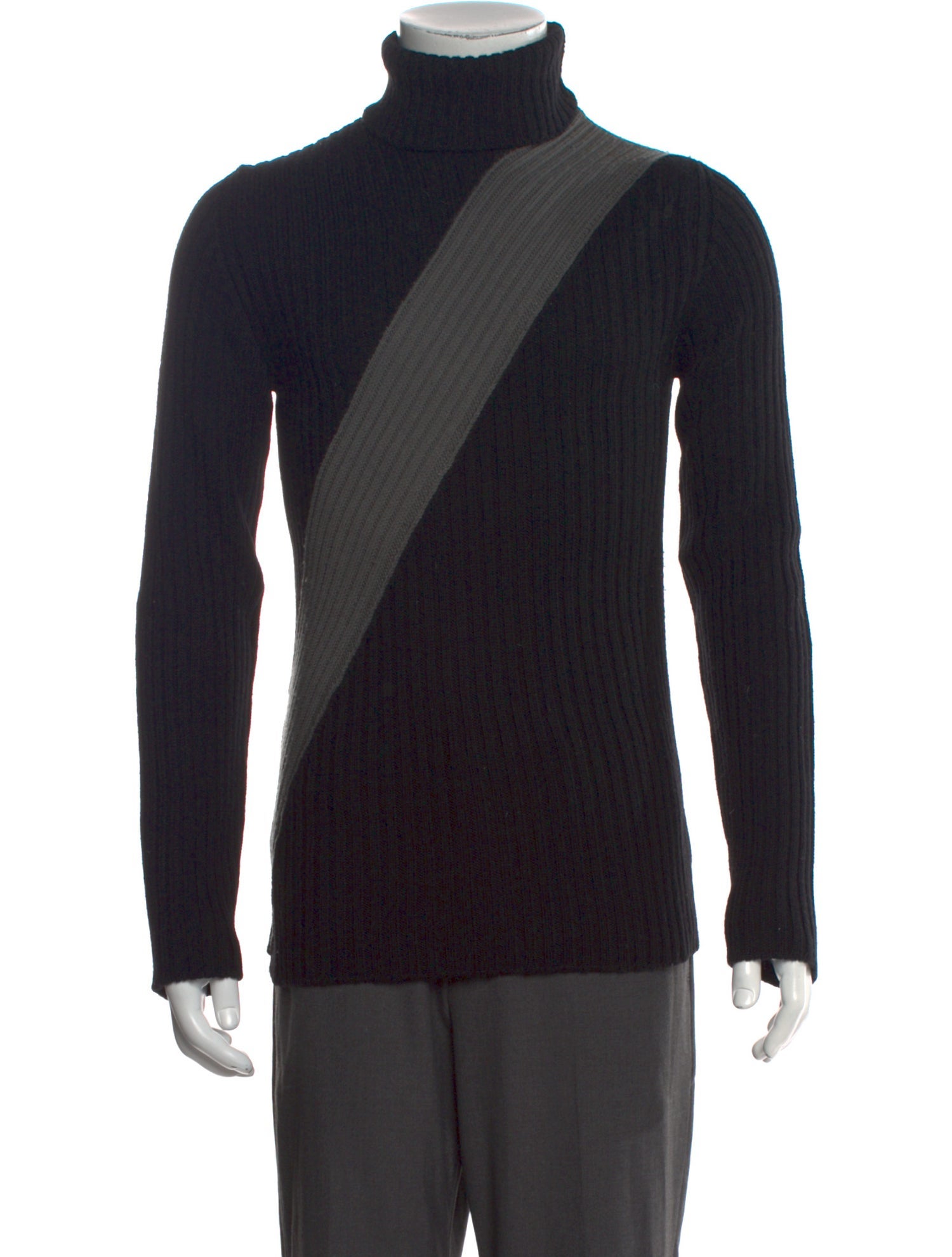 Emporio Armani Virgin Wool Striped Pullover