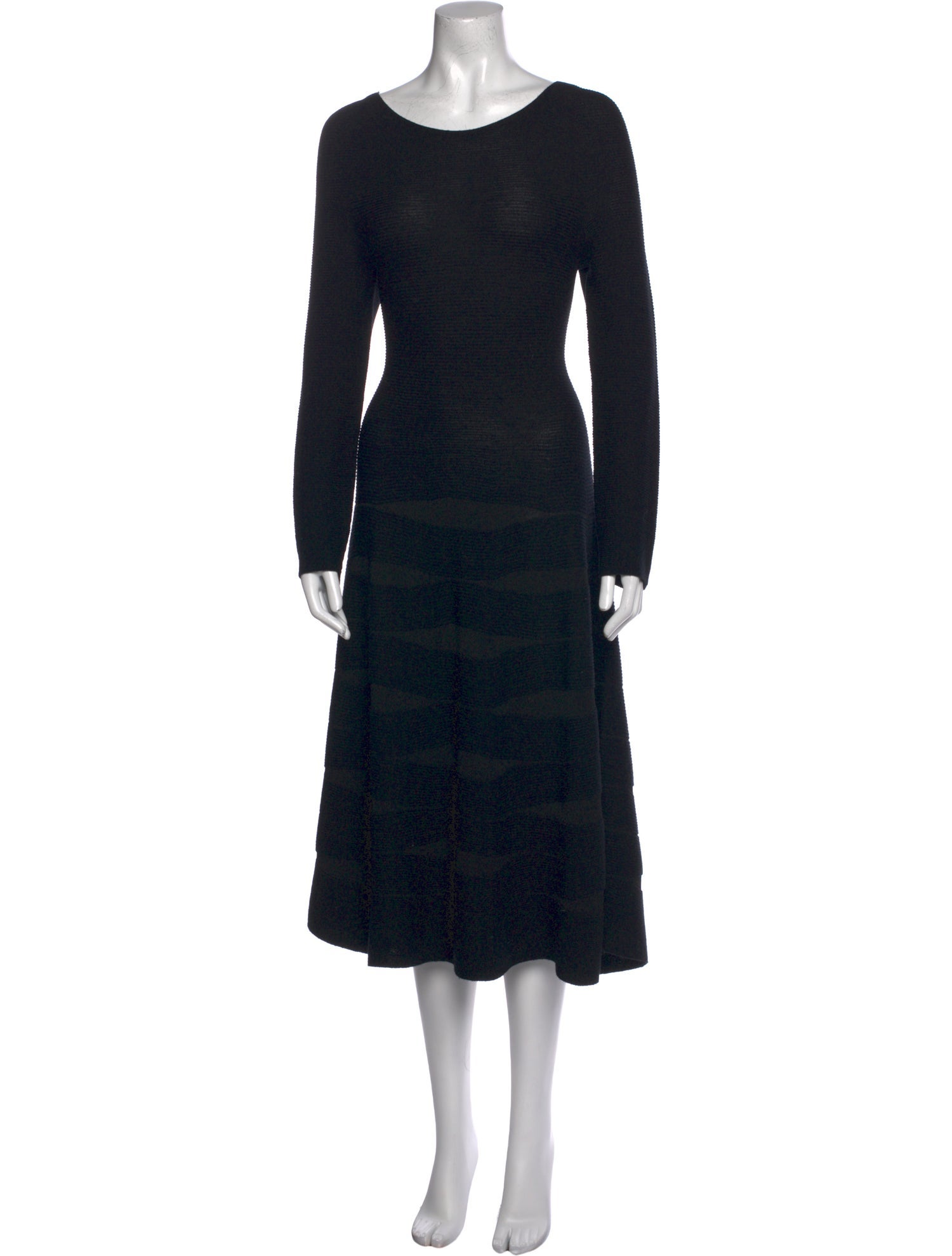 Emporio Armani Scoop Neck Long Dress