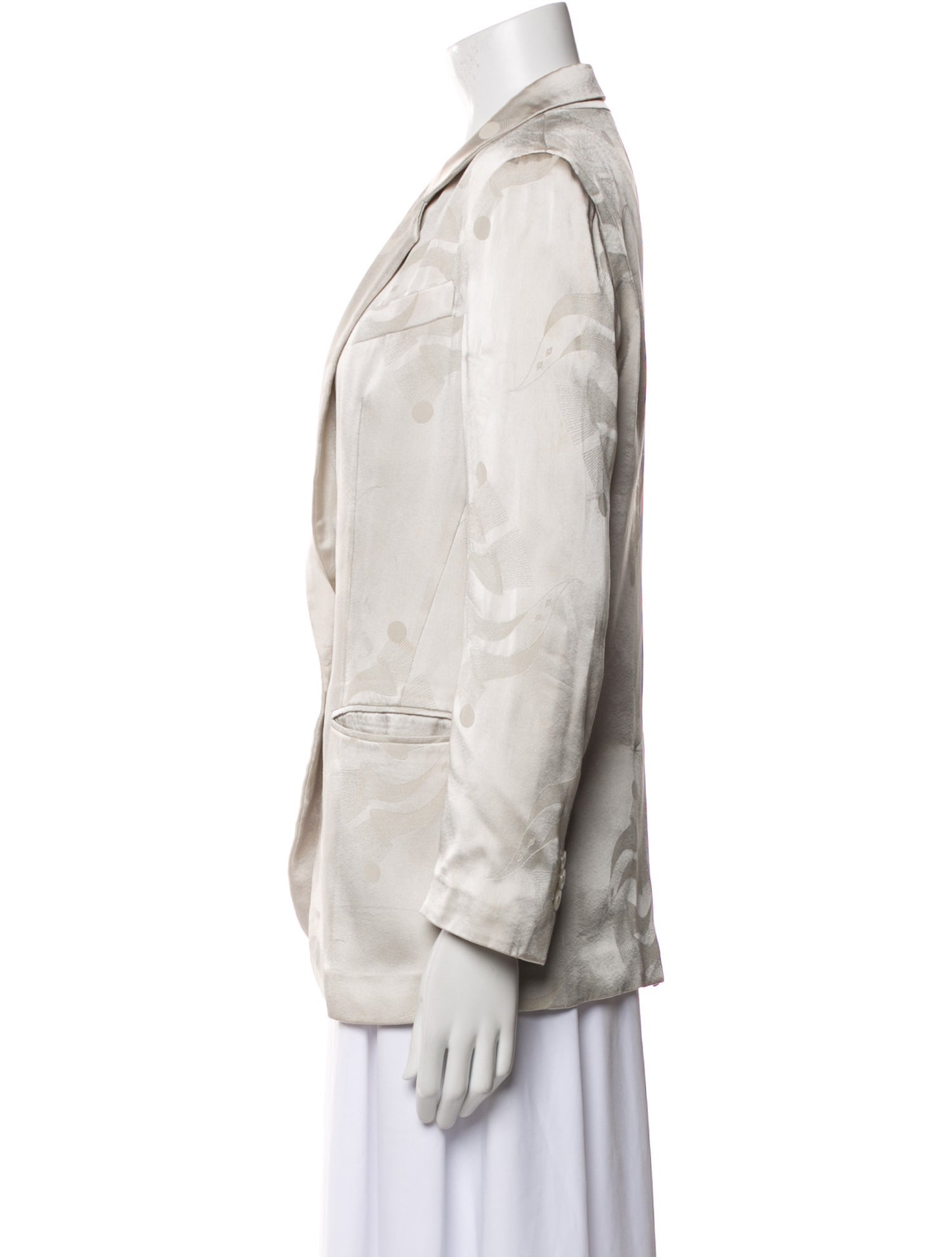 Emporio Armani Satin Printed Blazer