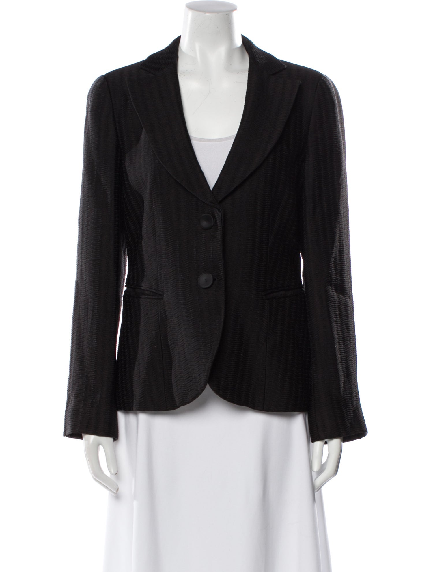 Emporio Armani Virgin Wool Striped Blazer