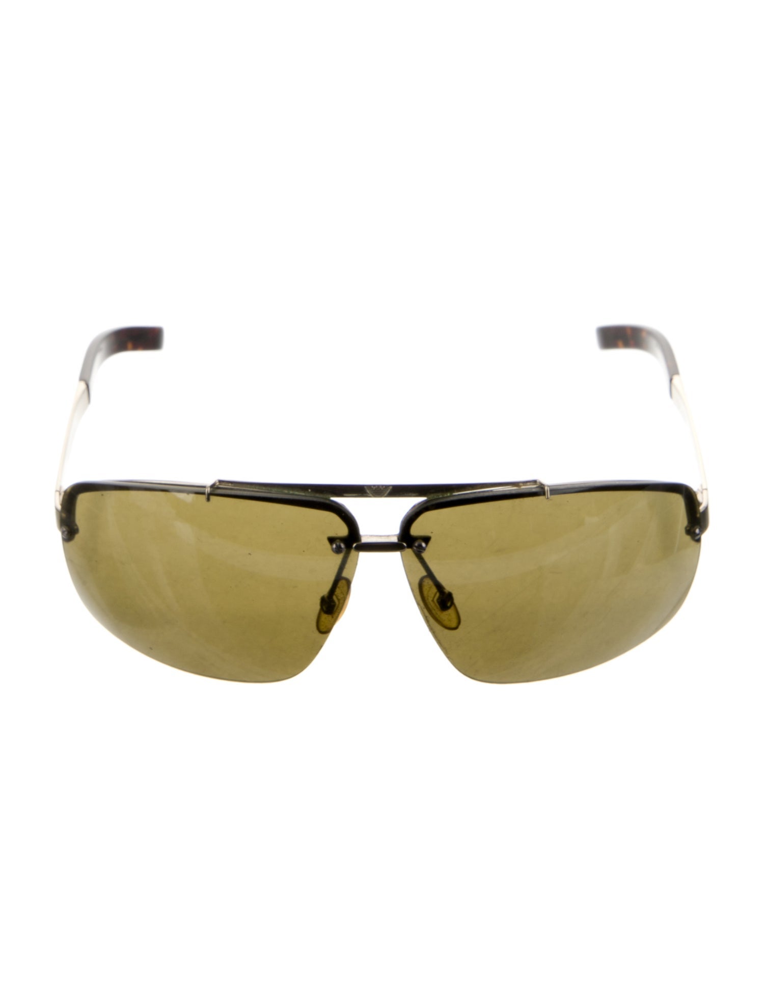 Emporio Armani Aviator Tinted Sunglasses