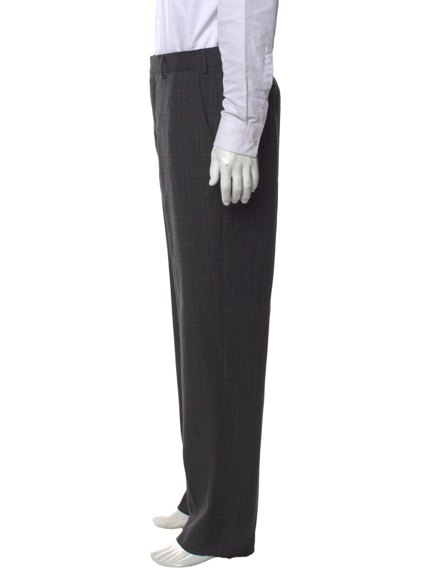 Emporio Armani Plaid Print Dress Pants