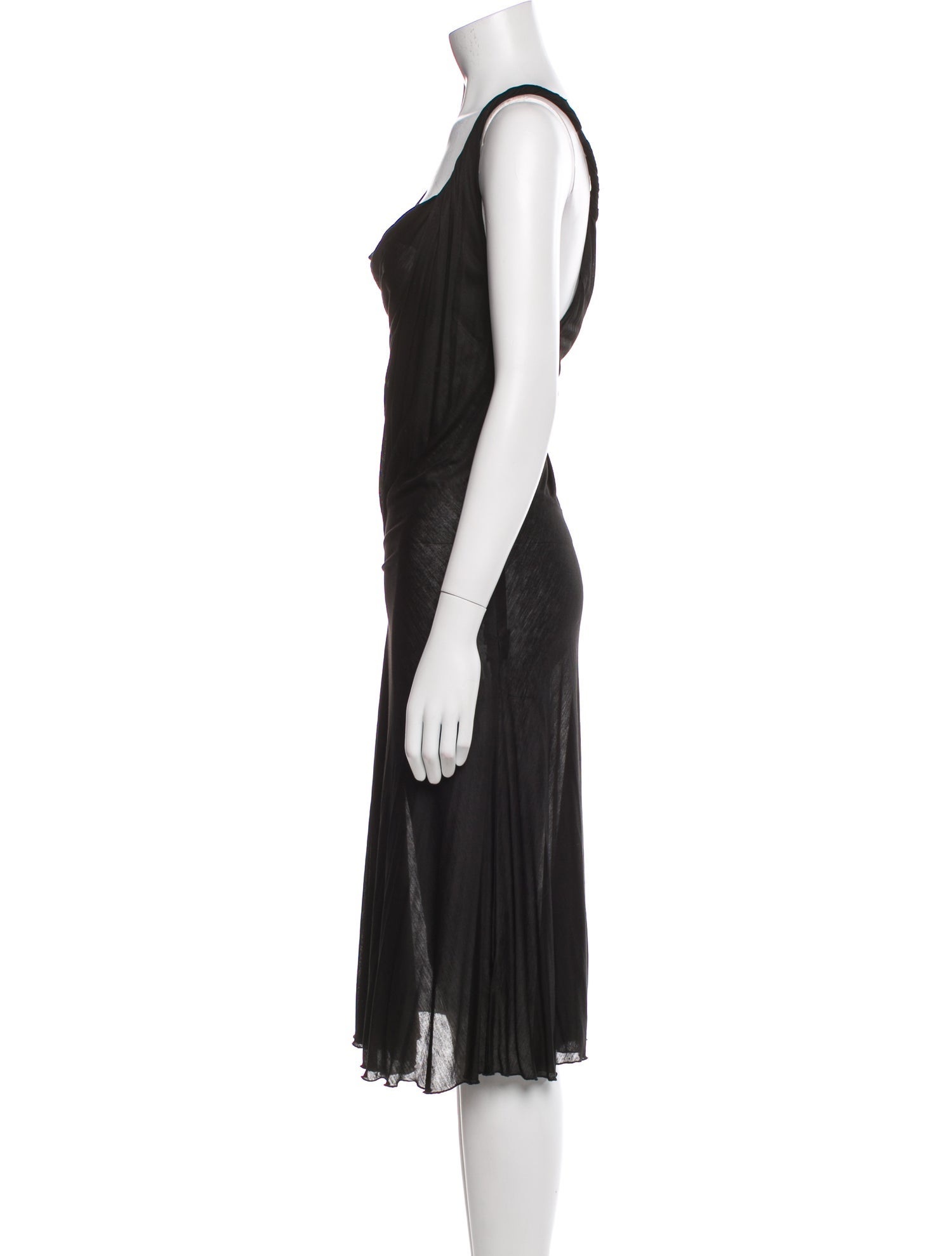 Emporio Armani Cowl Neck Long Dress