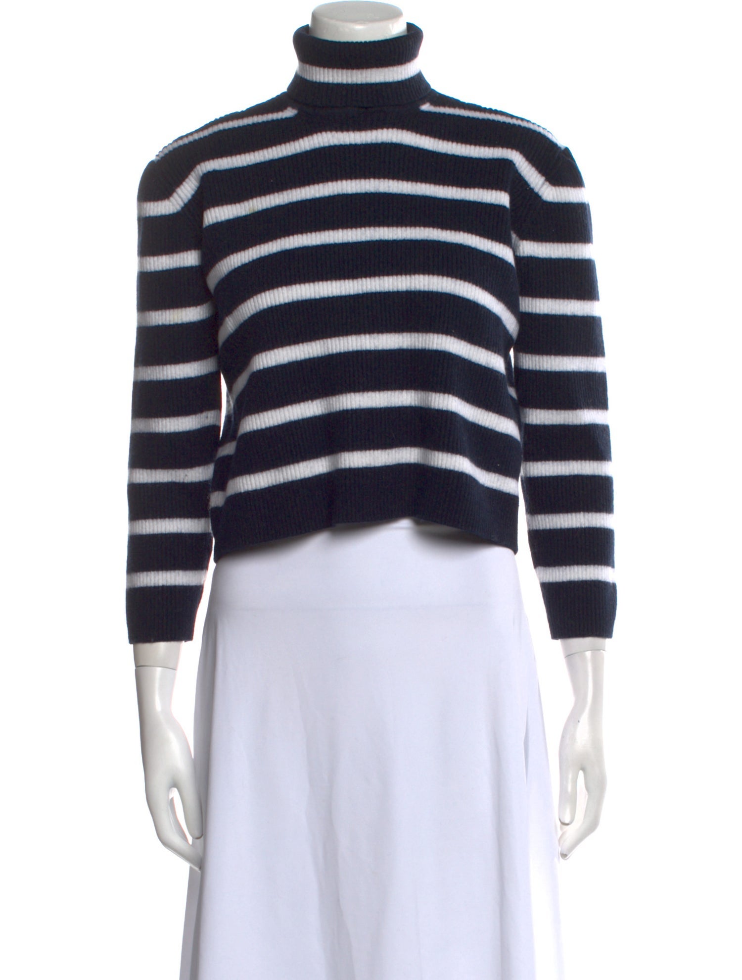 Emporio Armani Striped Turtleneck Sweater