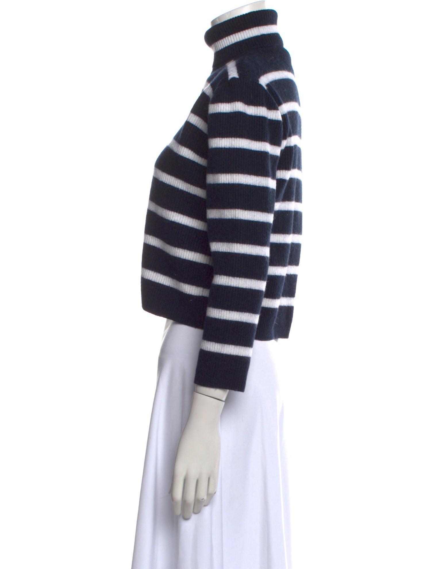 Emporio Armani Striped Turtleneck Sweater