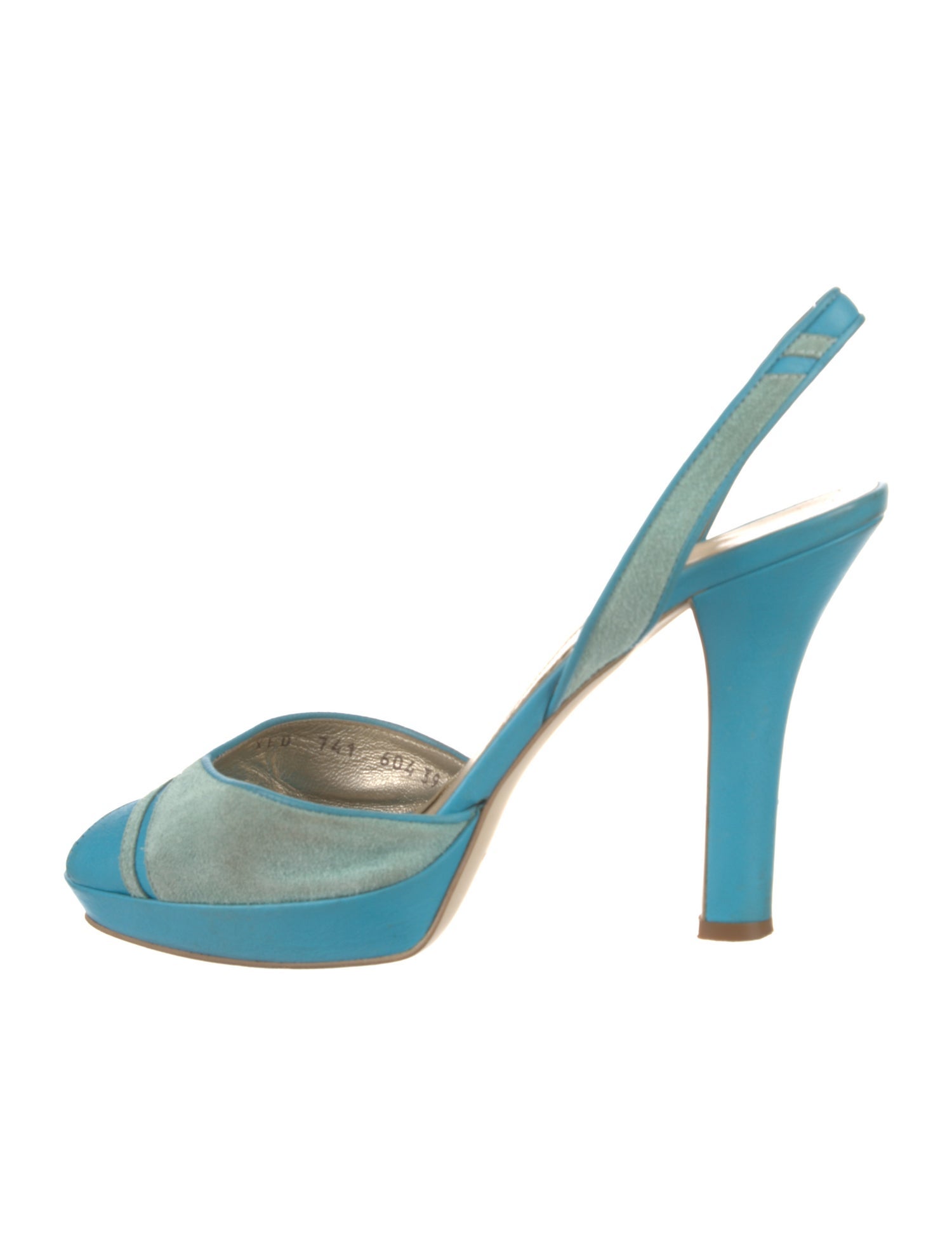 Emporio Armani Leather Slingback Pumps