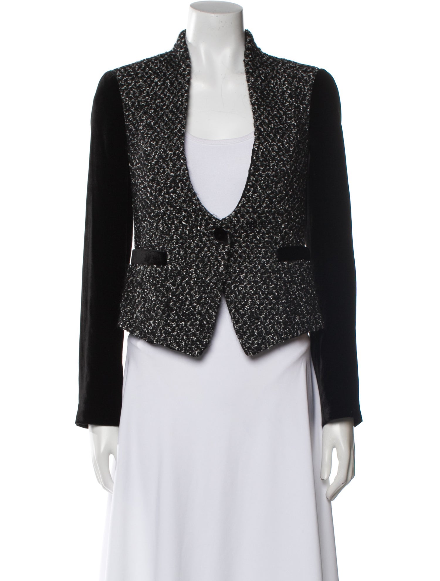 Emporio Armani Silk Tweed Pattern Jacket